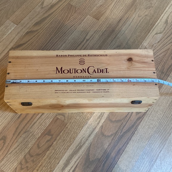 Vintage Wood Wine Box - Picture 8 of 10